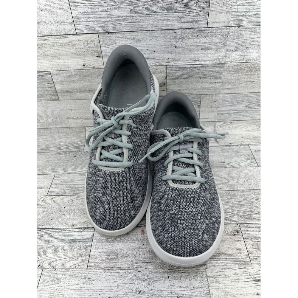 Kizik Madrid Eco Grey Knit Hands-Free Slip On Sneakers Men 6 Wide Women 7.5 Wide